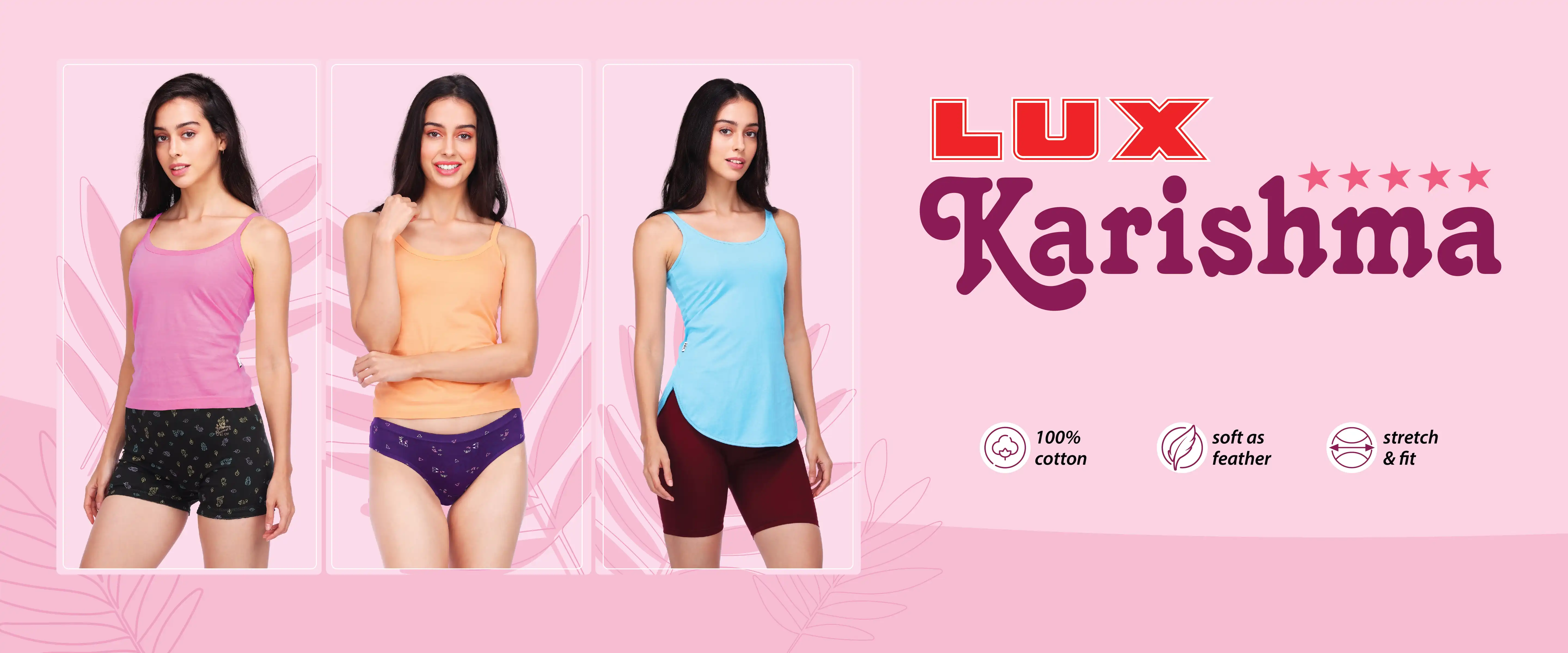 Lux Industries innerwear collection banner 5